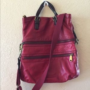 Large red FOSSIL Crossbody
